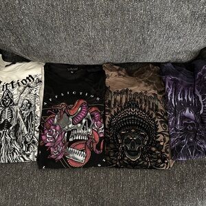 Affliction Men's Graphic Tee Collection - 4 shirts for $60